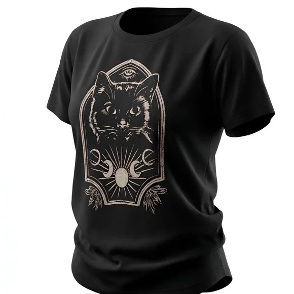 TORRID Nightfall Oversized Mystical Cat Head Graphic Tee NWT Size 2X - Picture 12 of 15